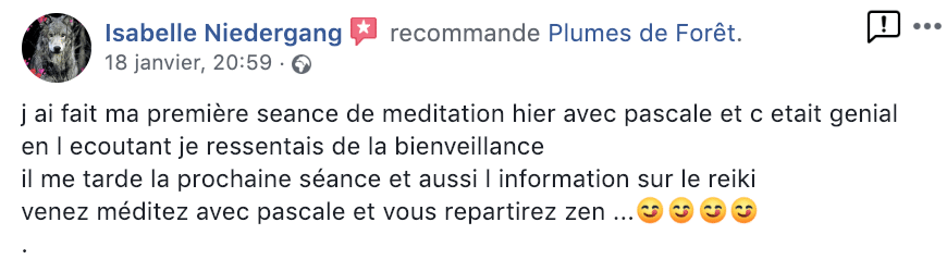 Meditation Belfort témoignage