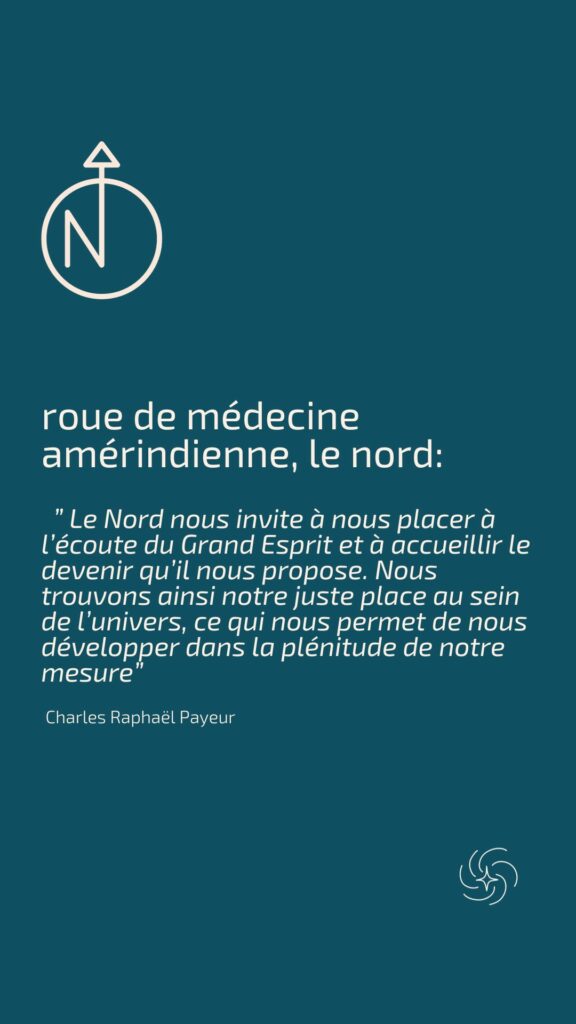 Le nord sur la roue de médecine