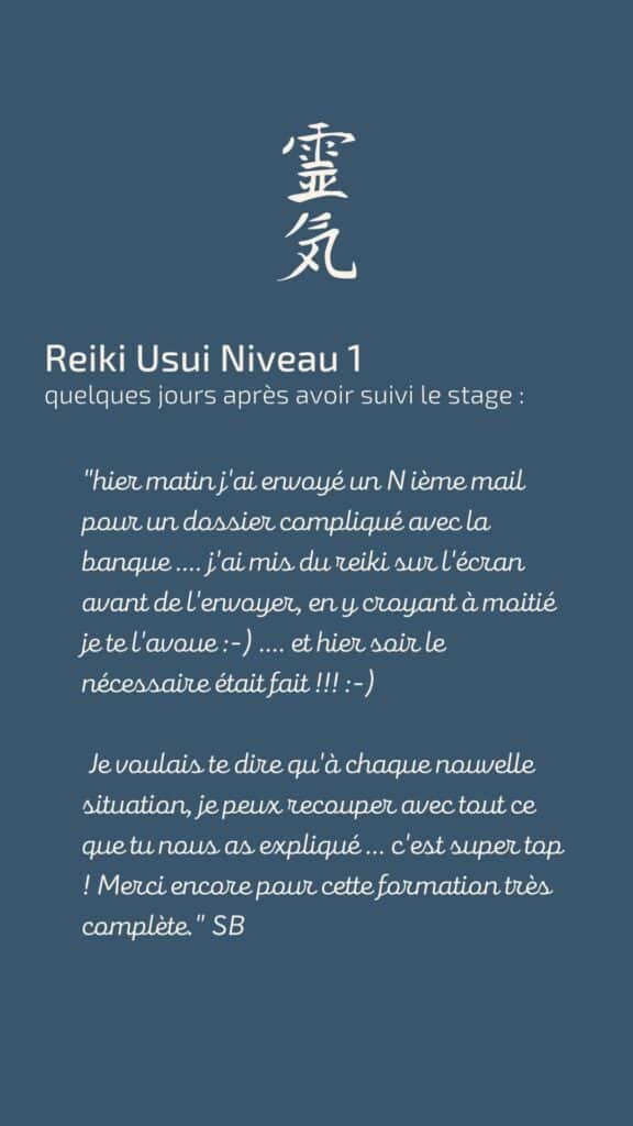 cours reiki usui niveau 1